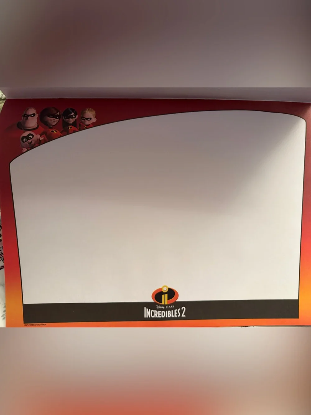 Disney Pixar Incredibles 2- Play Scenes! Over 1,000 reusable Stickers!XL 14”x10”